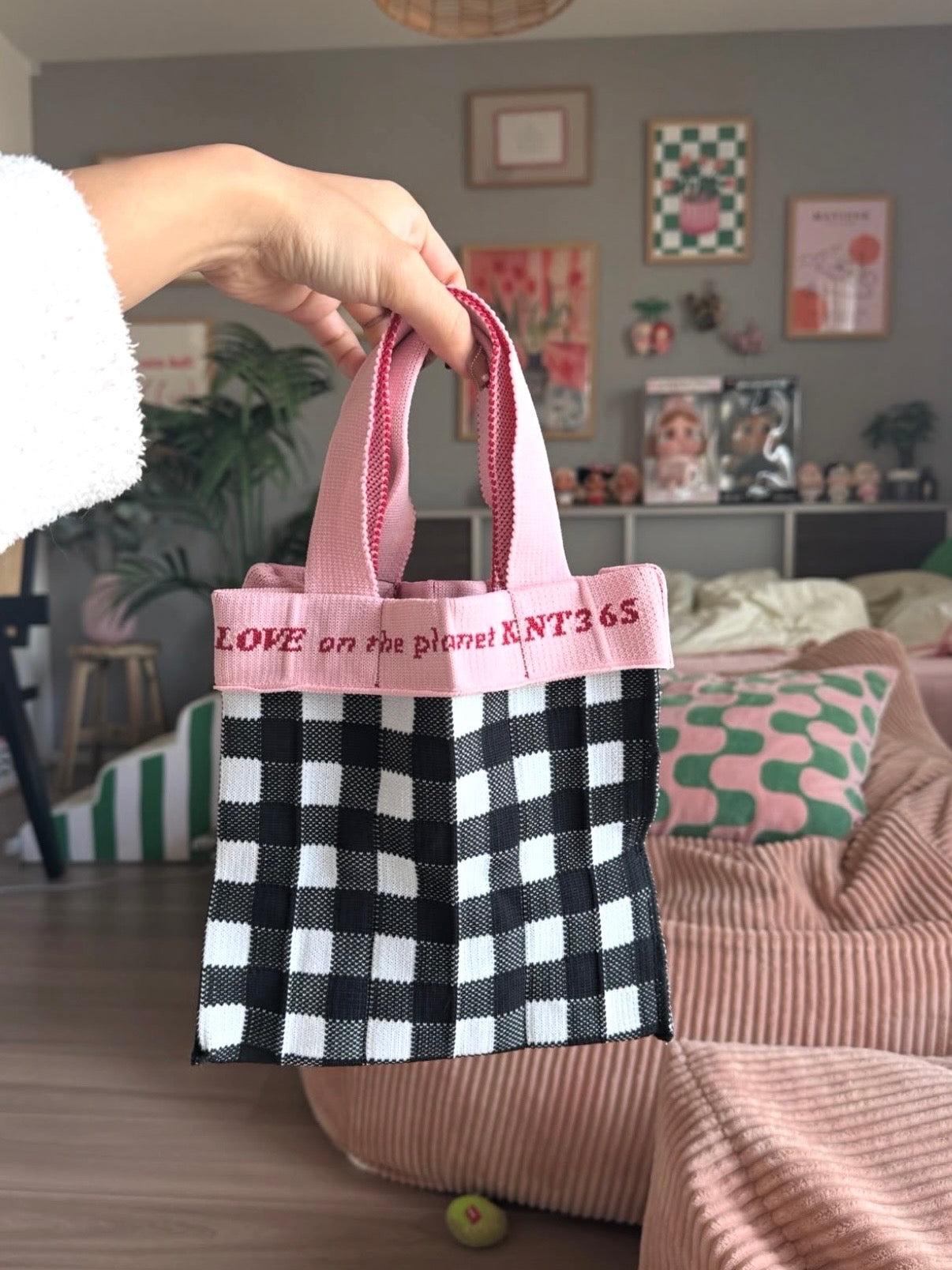 Co-Knitty / Gingham / Black