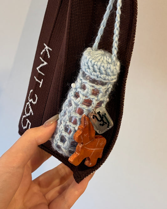 Lip Balm Case -Baby Blue / Wool-