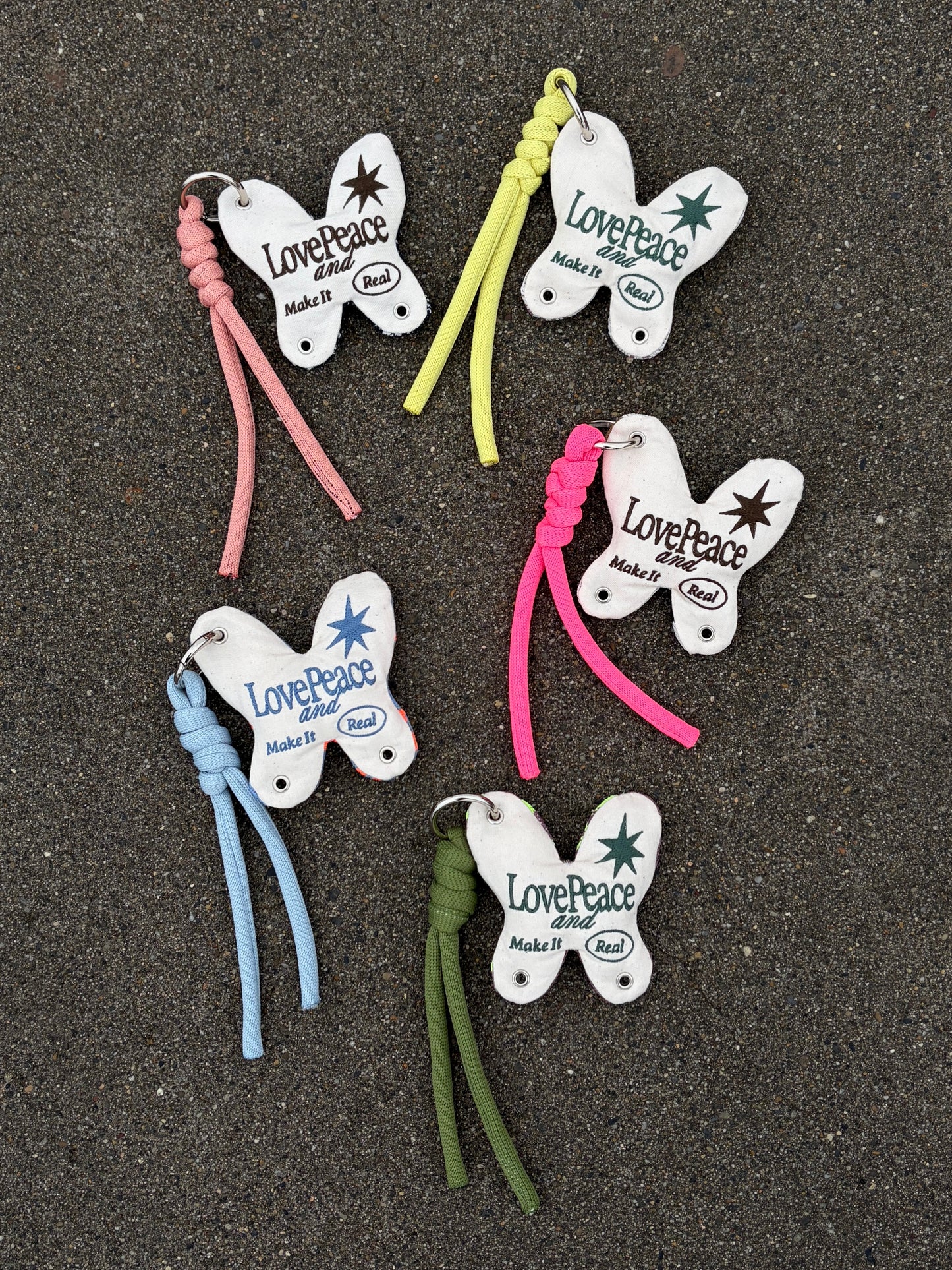 Upcycled Keycharm Butterfly