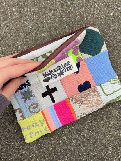 Upcycled Pouch Patchwork