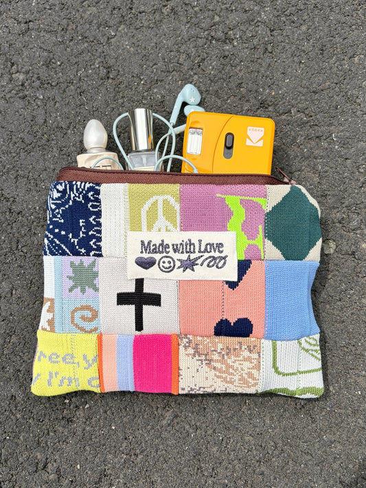 Upcycled Pouch Patchwork