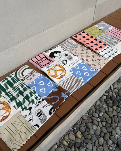 【Restocked soon】Upcycled / Cafe Mat / Patchwork